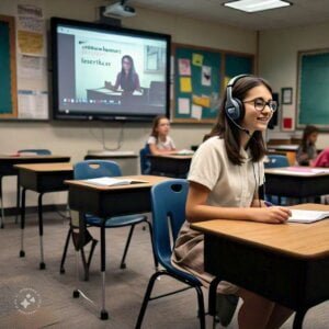 generate an image for Virtual vs. On-Campus Learning: Which is Right for You?