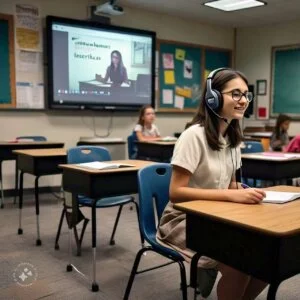 generate an image for Virtual vs. On-Campus Learning: Which is Right for You?